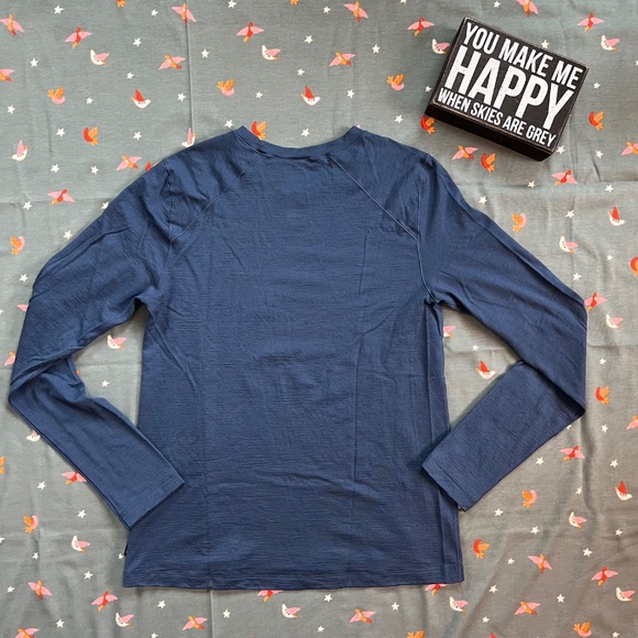 REI, Kids, Merino Midweight Base Layer Top & Bottom, Blue, Size Large (14-16) - Picture 4 of 11